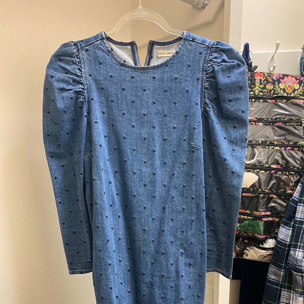 Ulla Johnson puff sleeve denim dress